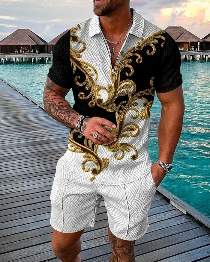 Camisola pólo e calções do conquistador Co-Ord