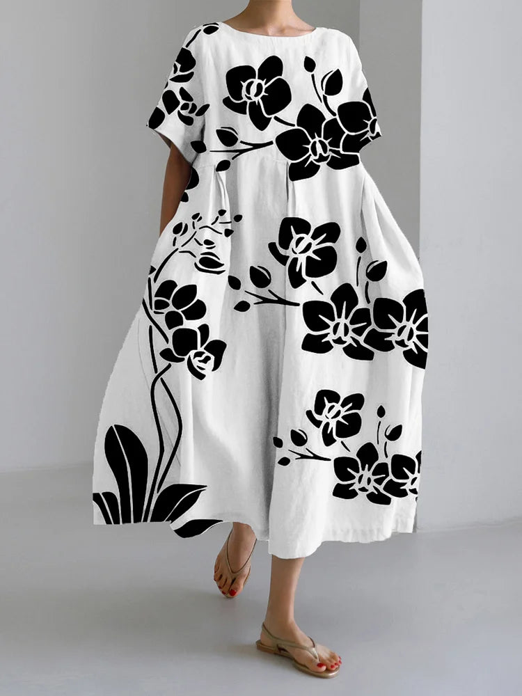 Marisella | Vestido floral elegante para todas as ocasiões com estilo fluido e conforto