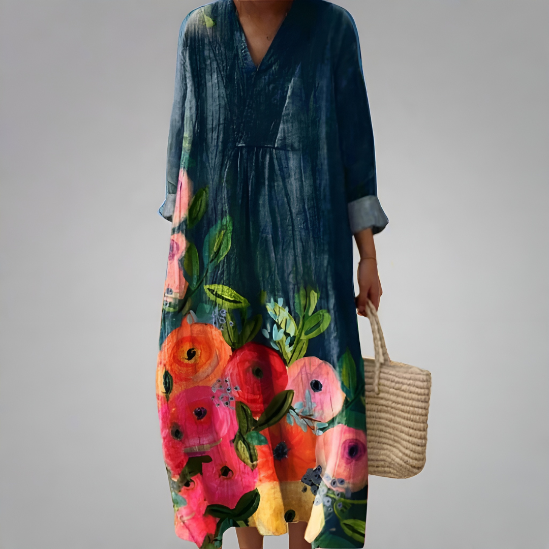 Ebba — Vestido Geométrico Elegante