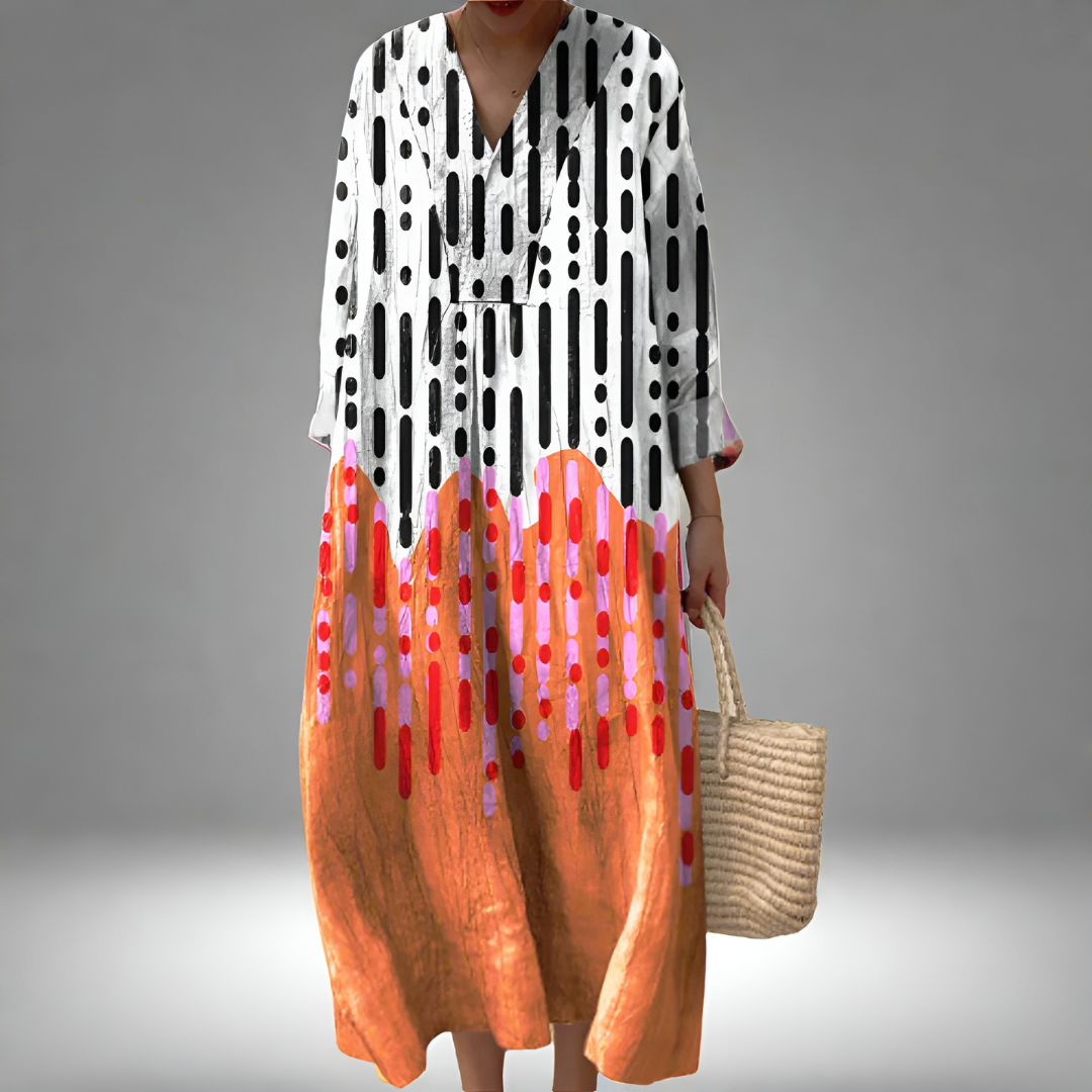 Smilla — Vestido Geométrico Elegante