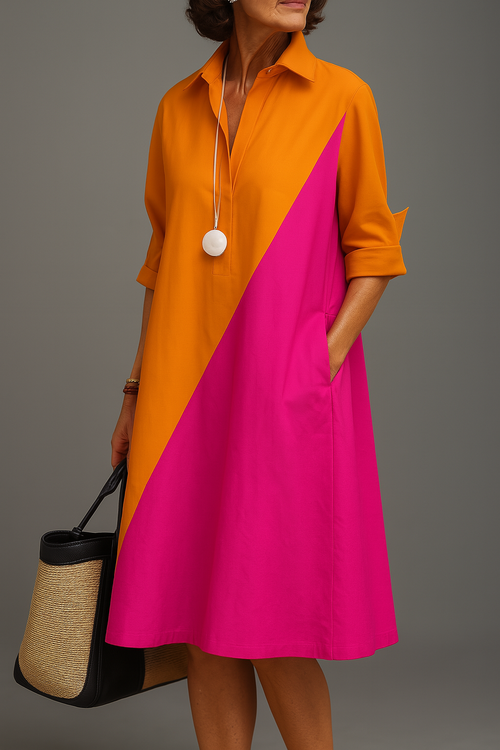 Helene | Vestido Midi Elegante para Sofisticação Despretensiosa