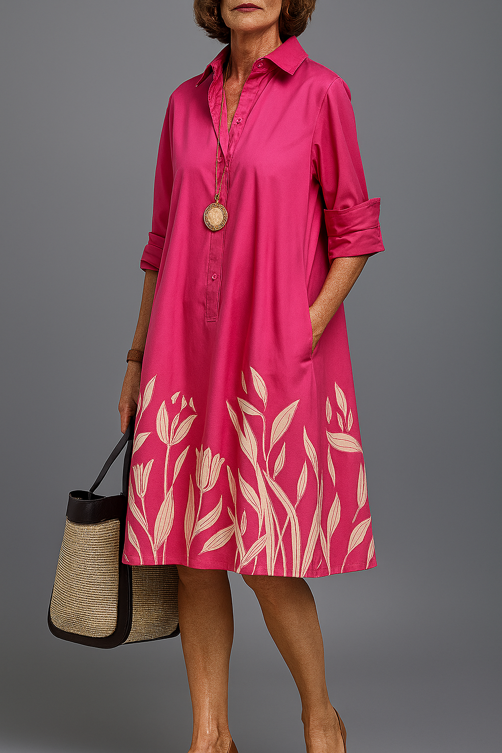 Liane | Vestido Midi Luxuoso para uma Elegância Indiscutível