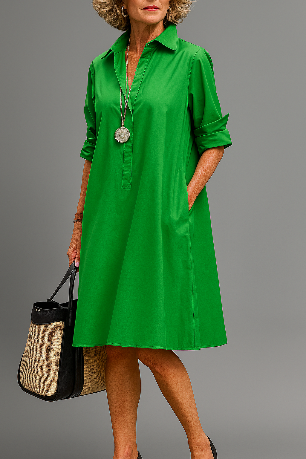 Bernadette | Vestido Midi Elegante com Um Charme Atemporal