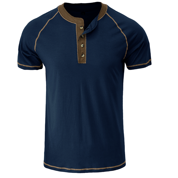 Camisa de algodão macio com mangas curtas