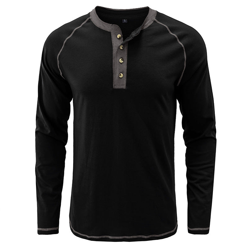 Camisa Henley em algodão macio