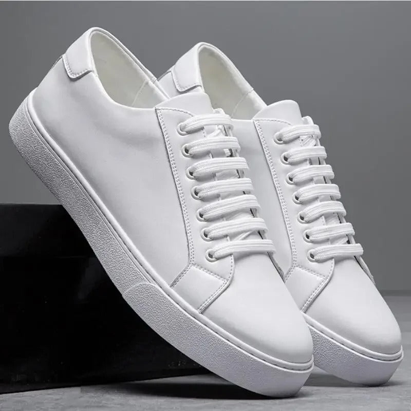 Troy - Tênis de couro masculino