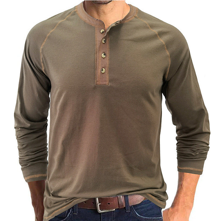 Camisa Henley em algodão macio