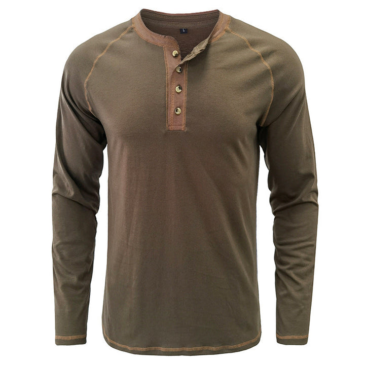 Camisa Henley em algodão macio