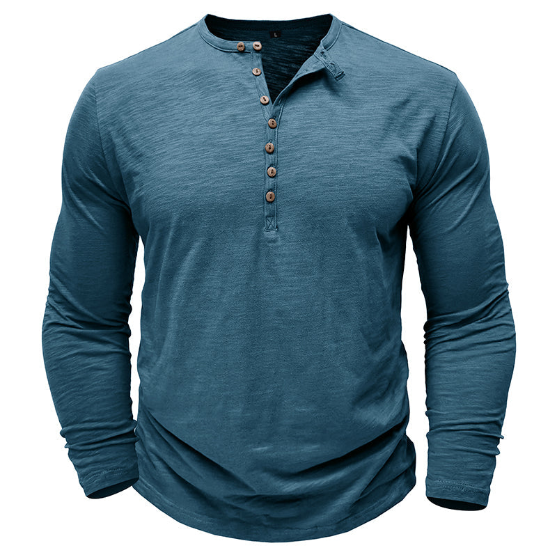 Henley - Camisa de manga comprida