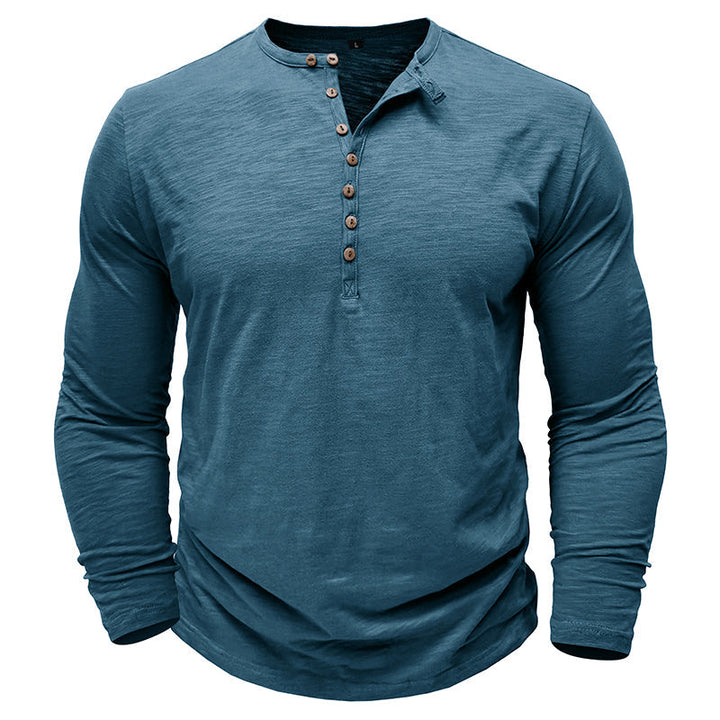 Henley - Camisa de manga comprida