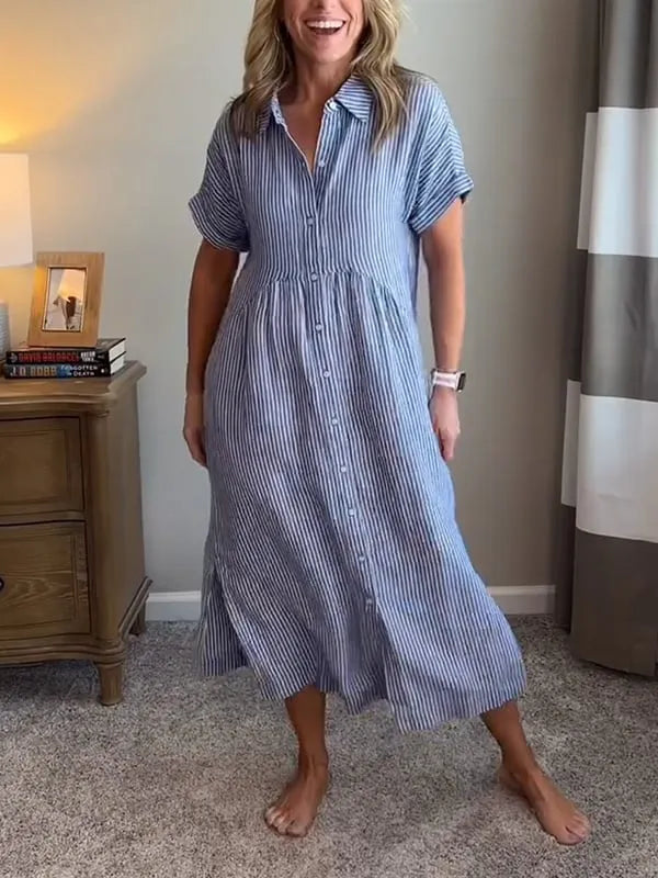 Miranda - Vestido Listrado Estiloso