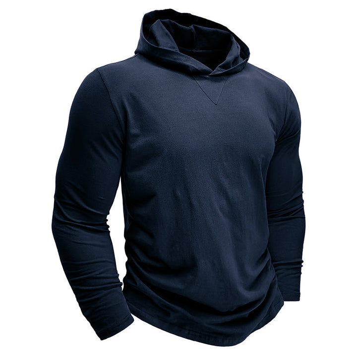 Camisa de algodão com capuz