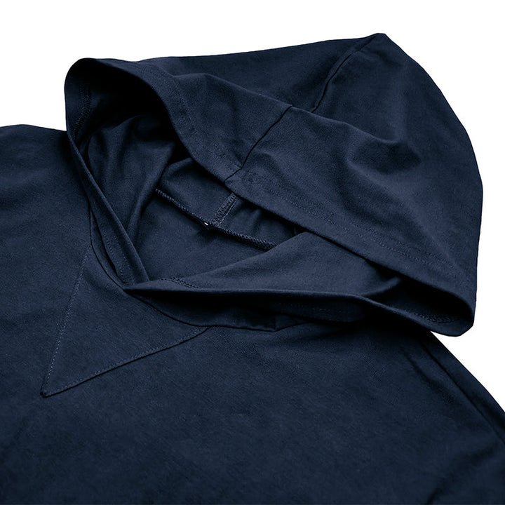Camisa de algodão com capuz