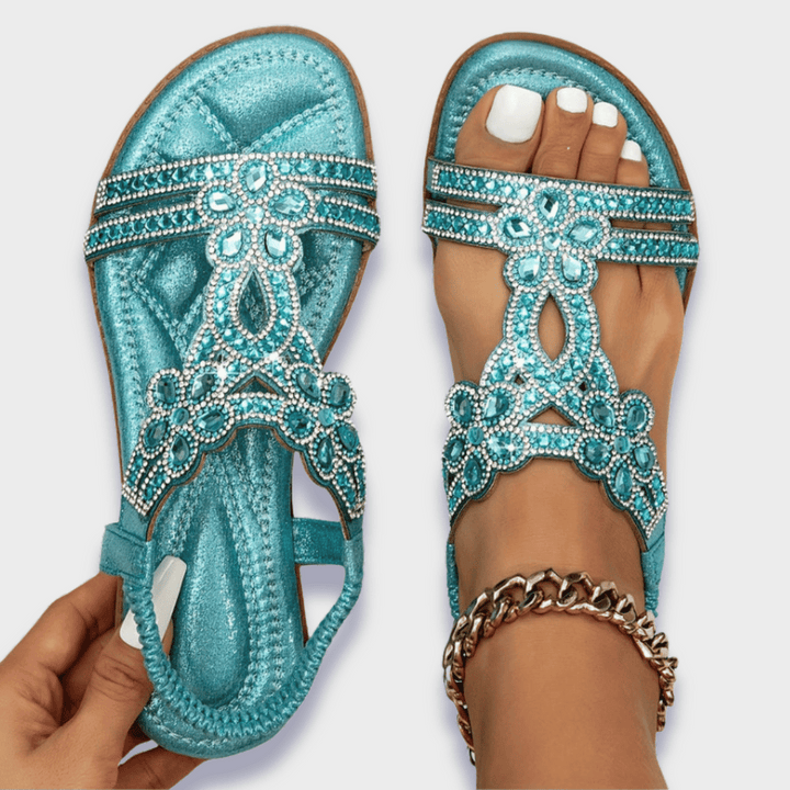 Franziska | Sandálias Boho Ortopédicas de Material Premium