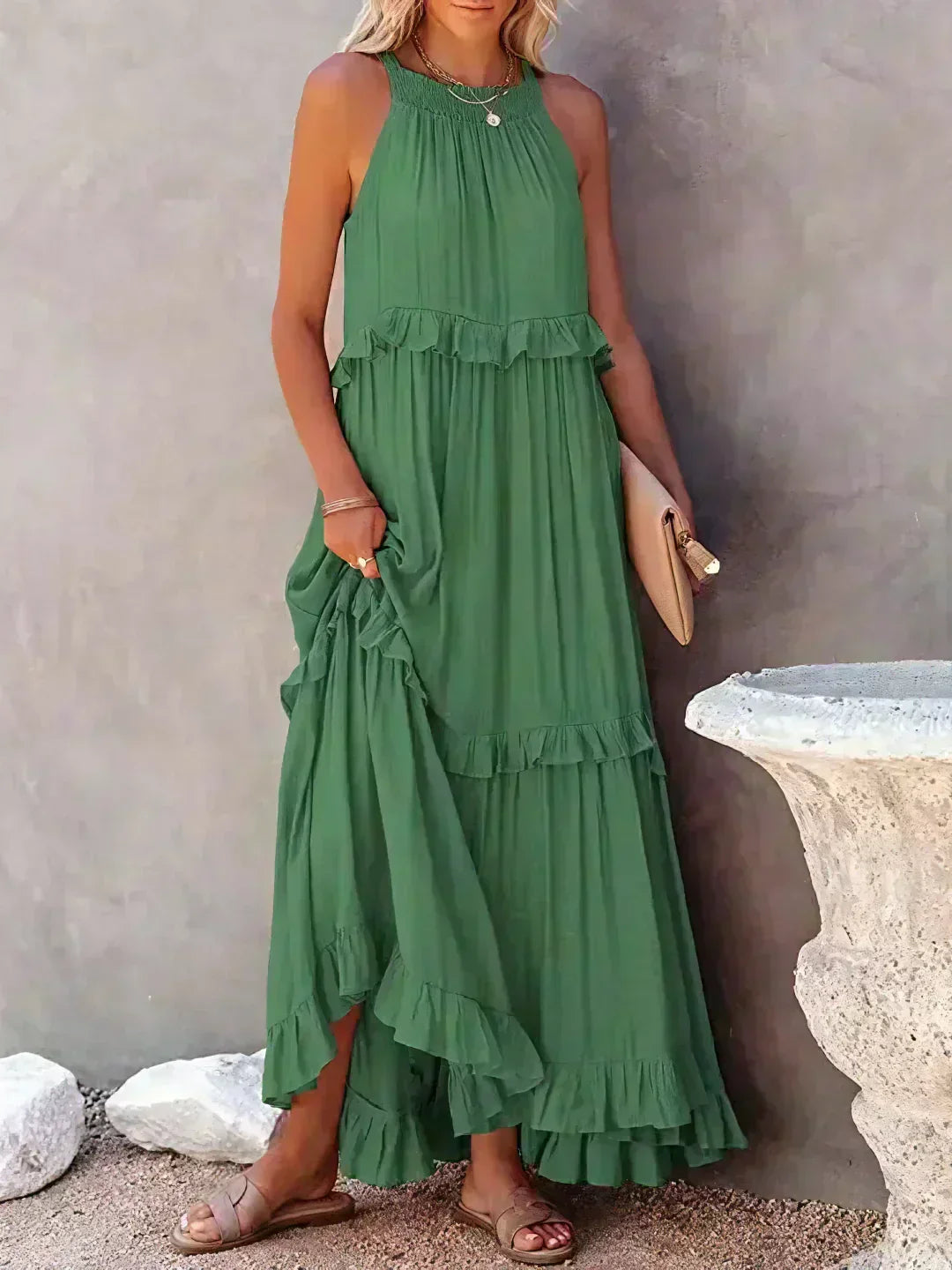 Madeline - Vestido Elegante com Folhos