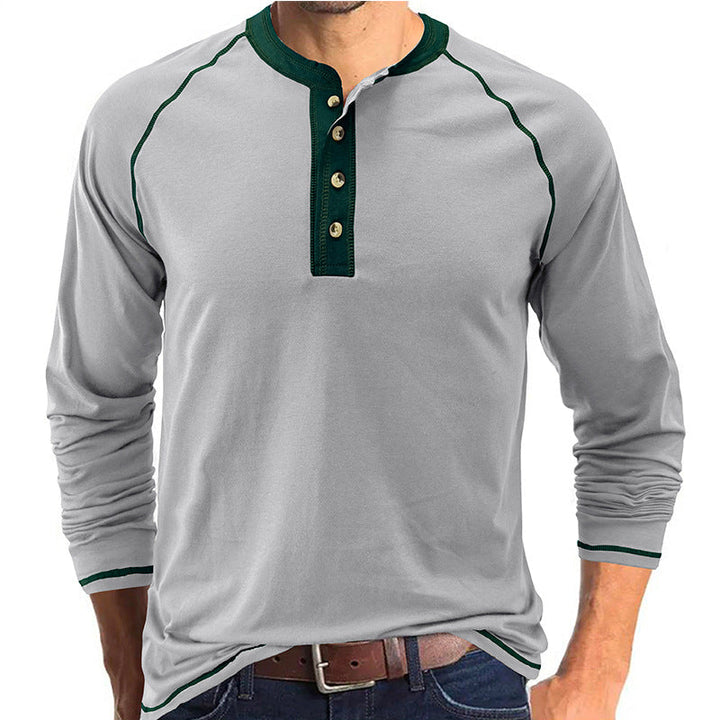 Camisa Henley em algodão macio