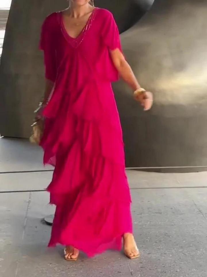 Vestido Serengeti: Elegância Moderna fundida com Riquezas Ancestrais