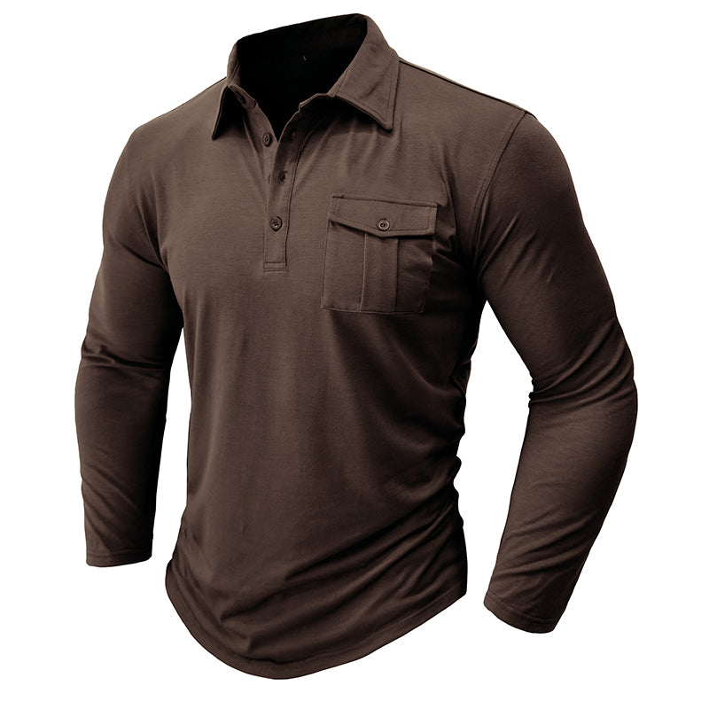 Jeff - Camisa casual com bolsos