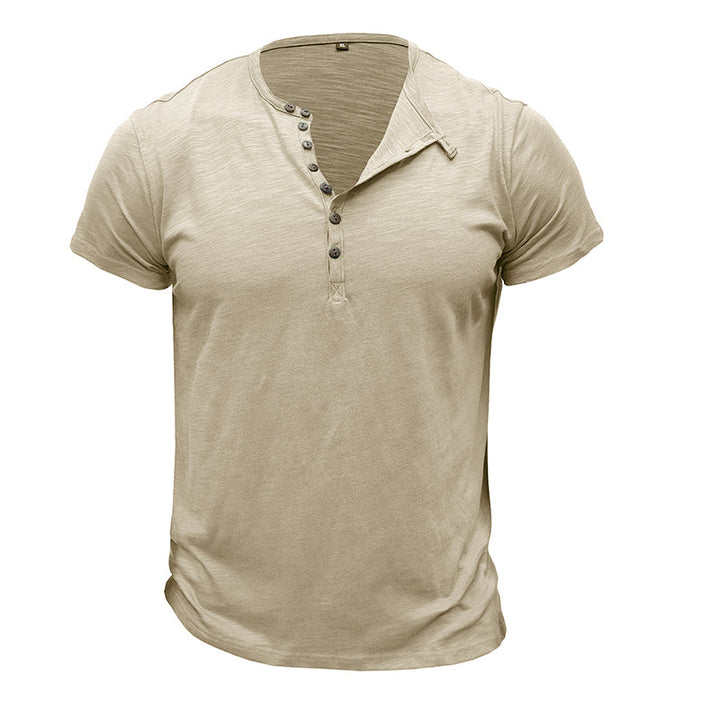 Camisa de manga curta em algodão