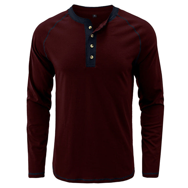 Camisa Henley em algodão macio