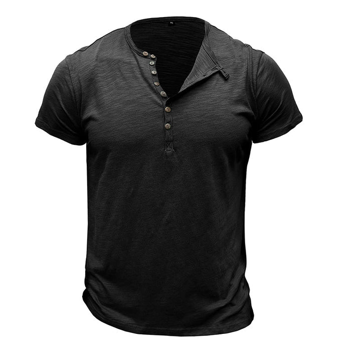 Camisa de manga curta em algodão