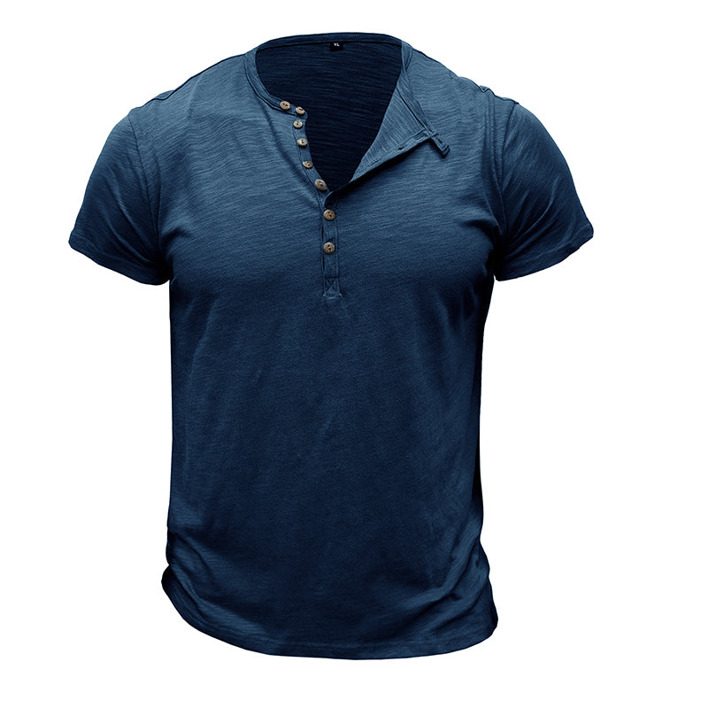 Camisa de manga curta em algodão