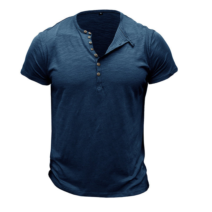Camisa de manga curta em algodão