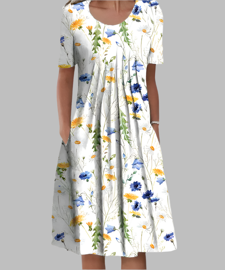 Rachel - Vestido Elegante com Estampa Floral