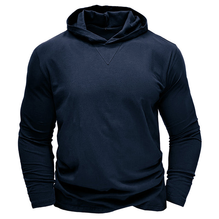 Camisa de algodão com capuz