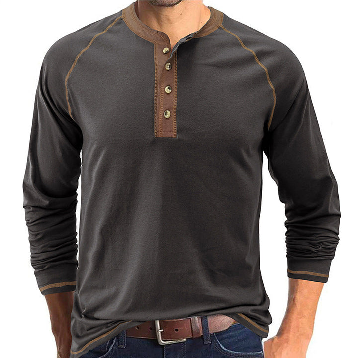 Camisa Henley em algodão macio
