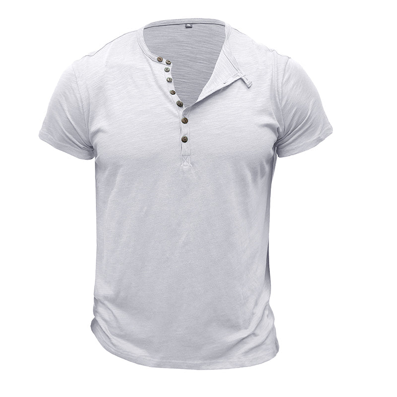 Camisa de manga curta em algodão