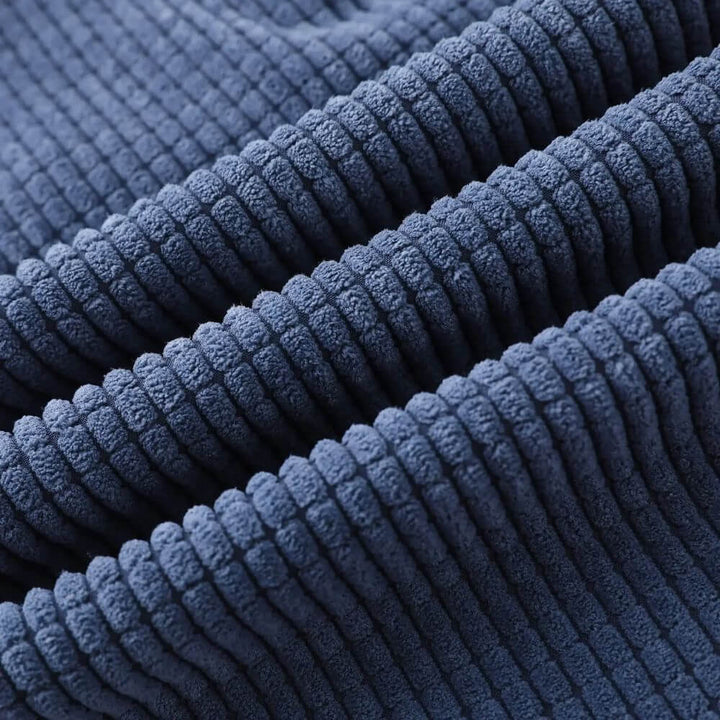 Jitsu - Calças de veludo às riscas Preto
