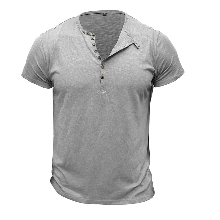 Camisa de manga curta em algodão