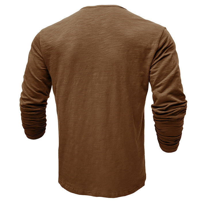 Henley - Camisa de manga comprida