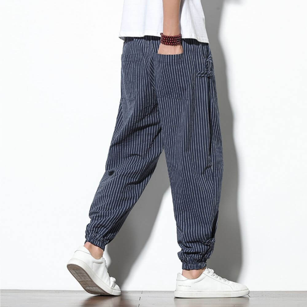 Tenshi - Calças de harém de conforto Branco