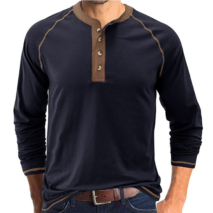Camisa Henley em algodão macio