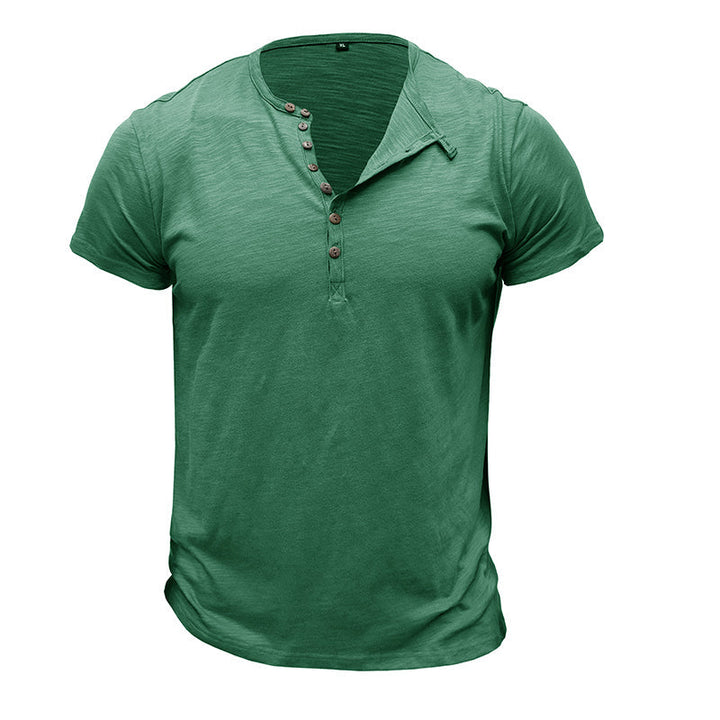 Camisa de manga curta em algodão