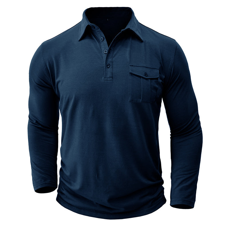 Jeff - Camisa casual com bolsos