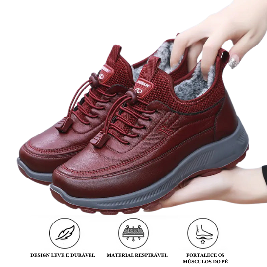 Mira Soft - Sapatos de Couro Grosso Antiderrapante e Impermeável