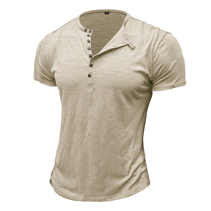 Camisa de manga curta em algodão