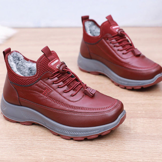 Mira Soft - Sapatos de Couro Grosso Antiderrapante e Impermeável