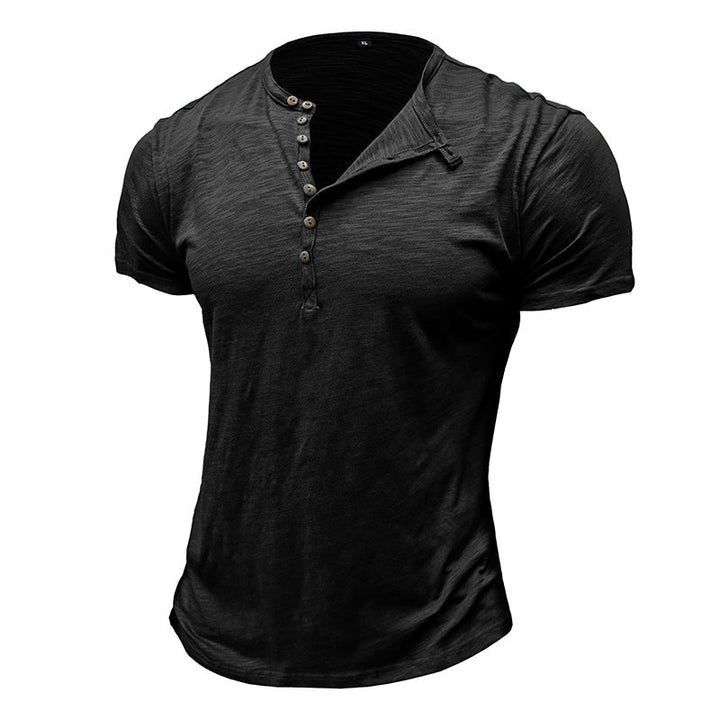 Camisa de manga curta em algodão