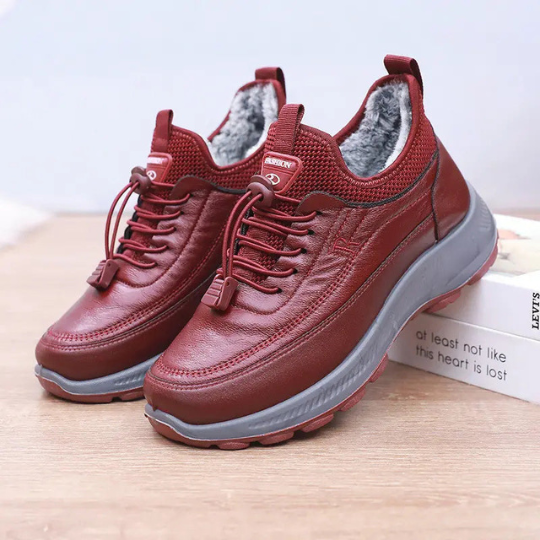 Mira Soft - Sapatos de Couro Grosso Antiderrapante e Impermeável