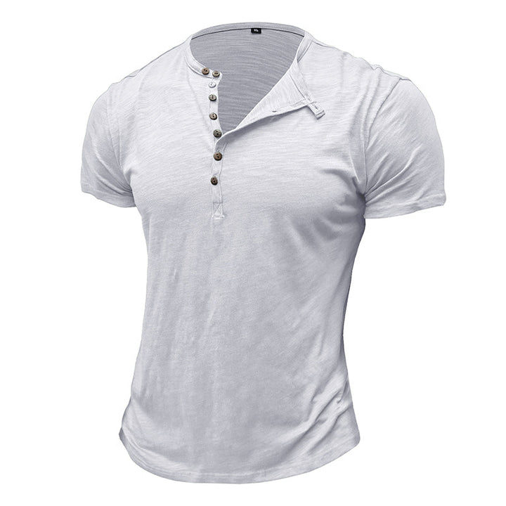 Camisa de manga curta em algodão