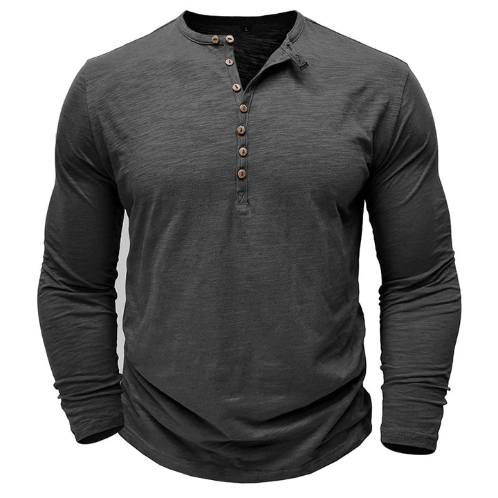 Henley - Camisa de manga comprida