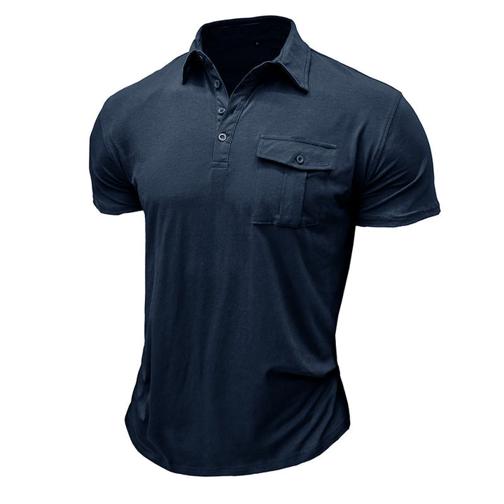 Camisa de algodão com bolsos