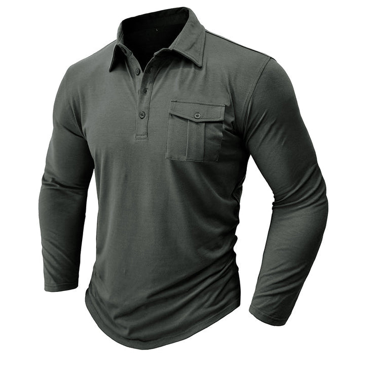 Jeff - Camisa casual com bolsos