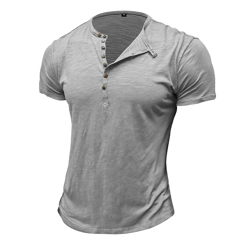 Camisa de manga curta em algodão