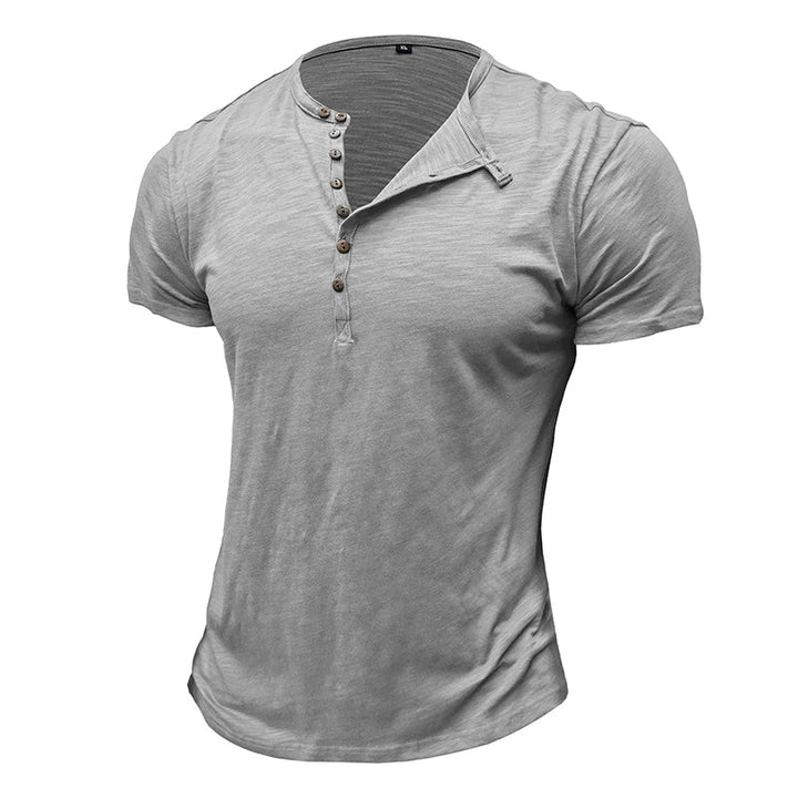 Camisa de manga curta em algodão