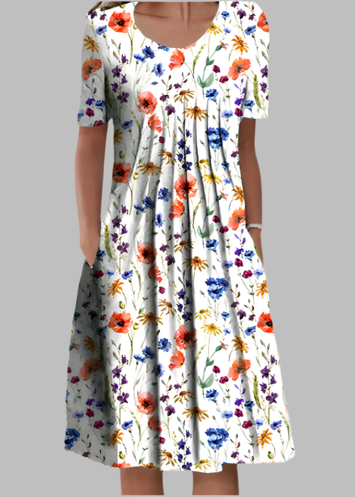 Rachel - Vestido Elegante com Estampa Floral